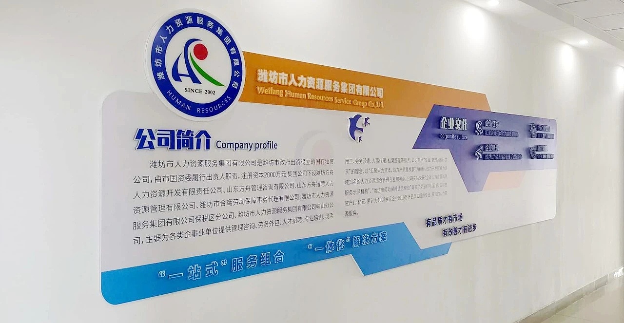 人力資源服務20年 文化墻設計理念與實踐